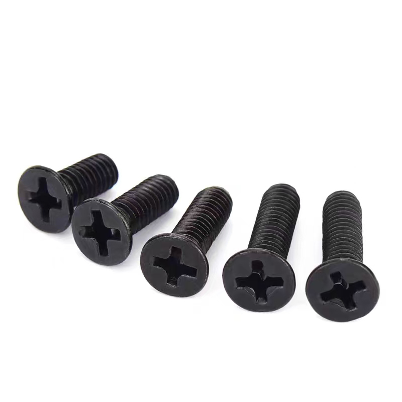 Ama-Black Zic Plated Countersunk Cross Bolts