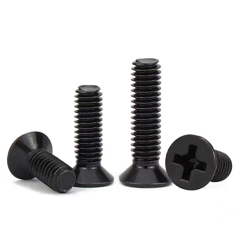 Ama-Black Zic Plated Countersunk Cross Bolts