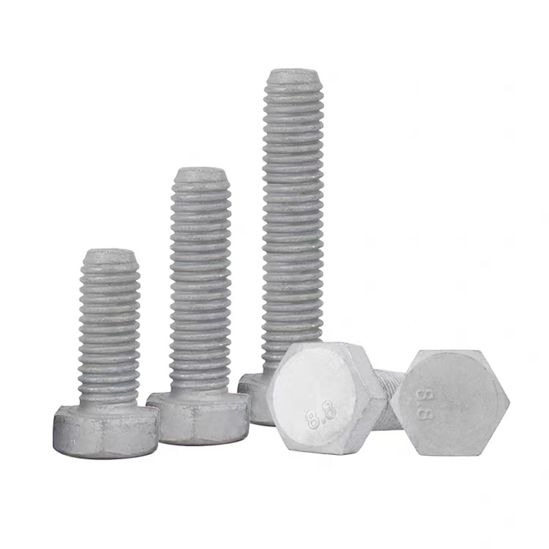 Hot-dip galvanized hexagonal bolts