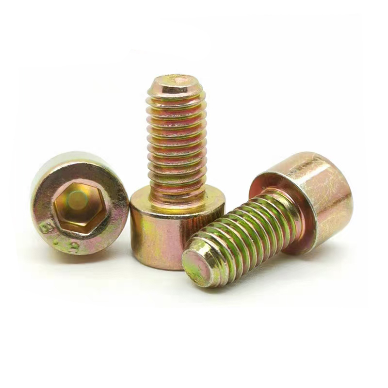 Hexagon socket colored zinc-plated bolts